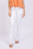 L'AGENCE Selma Cotton Stretch High Rise Bootcut Jeans in Blanc