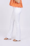 L'AGENCE Selma Cotton Stretch High Rise Bootcut Jeans in Blanc