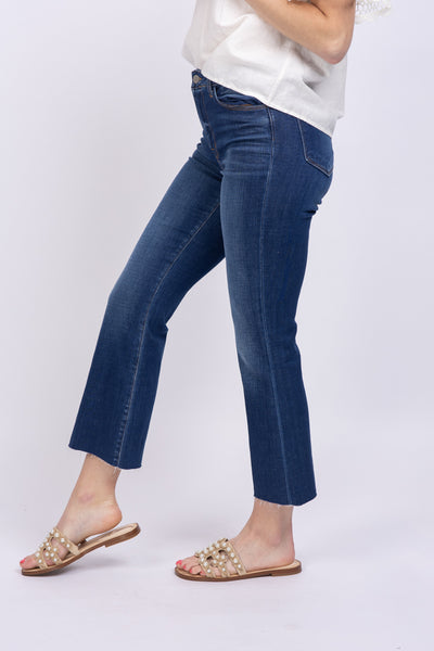 L'AGENCE Kendra High-Rise Cropped Flare Jeans Nova