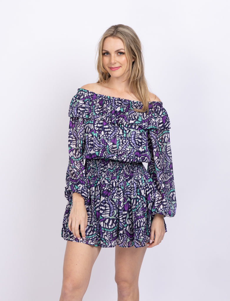 Ramy Brook Stasia Off-The-Shoulder Mini Dress Spring – CoatTails