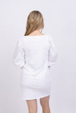 Nation Ltd Oralia Flounce Mini Dress Optic White