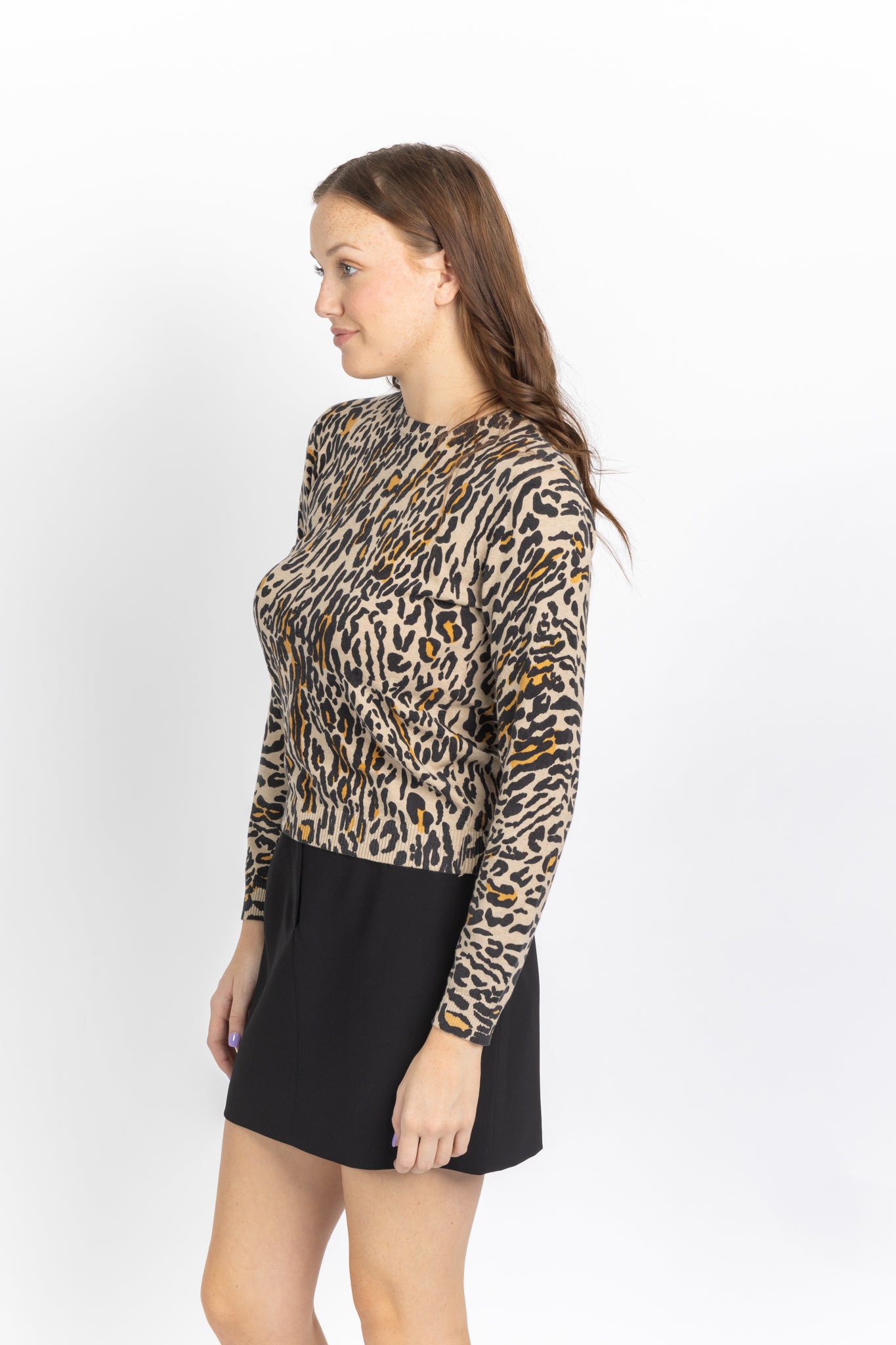 Minnie rose leopard on sale sweater