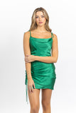 Cinq à Sept Tallulah Silk Mini Dress Jade