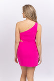 Amanda Uprichard Bowen Dress in Hot Pink