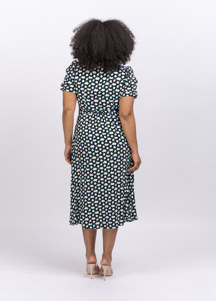 Diane Von Furstenberg Sammie Dress in Loops Ivory