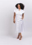 Rag&Bone Roxanne Maxi Sleeveless Dress in White