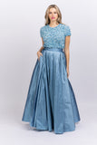 Emily Shalant Taffeta Ballgown Skirt French Blue