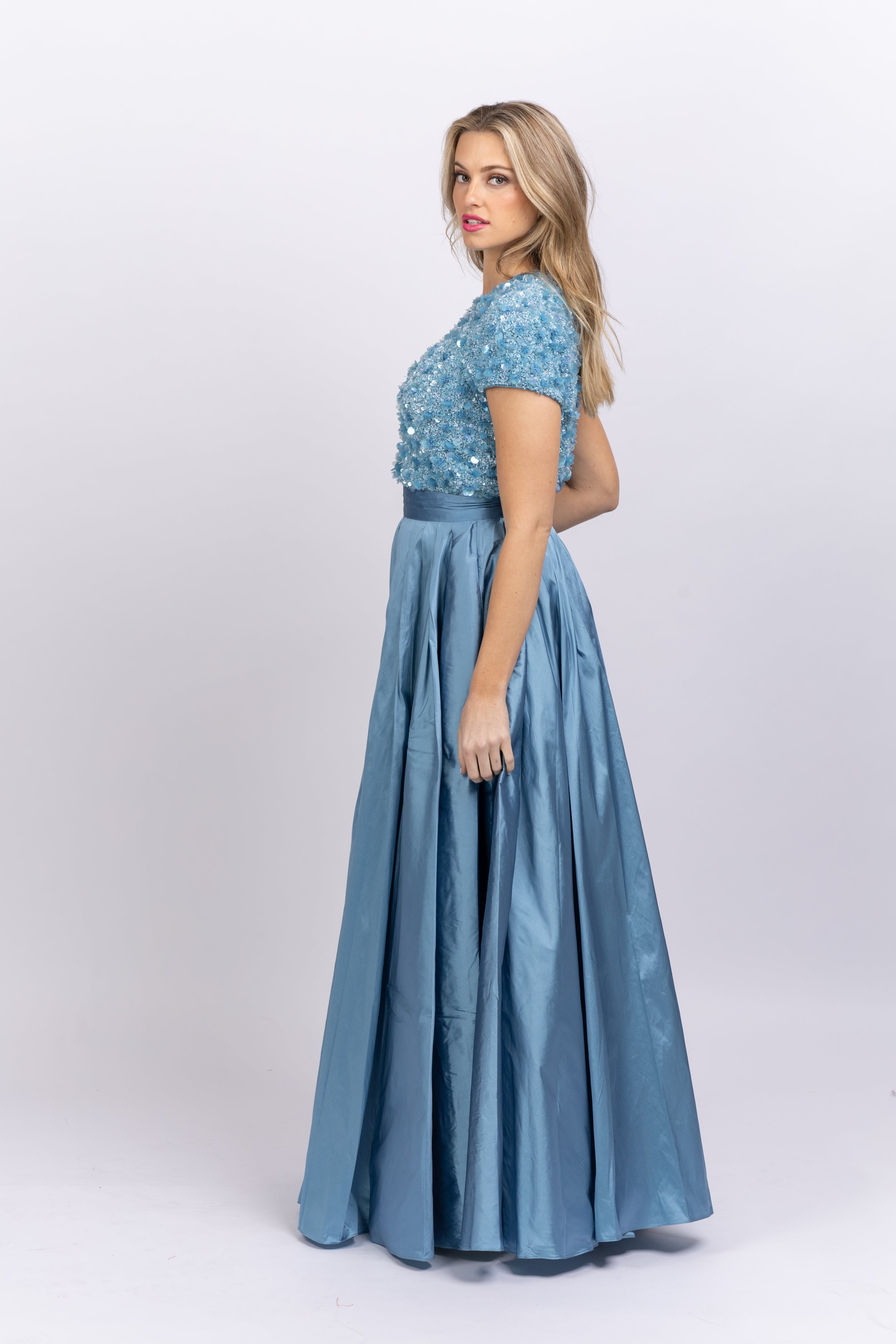 Buy Blue Taffeta Ball Gown Skirt For Women by Siddartha Tytler Online at  Aza Fashions.