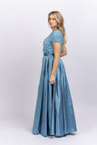 Emily Shalant Taffeta Ballgown Skirt French Blue