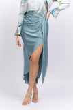 Simkhai Elisabetta Draped Skirt in Celestial Blue