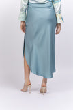 Simkhai Elisabetta Draped Skirt in Celestial Blue