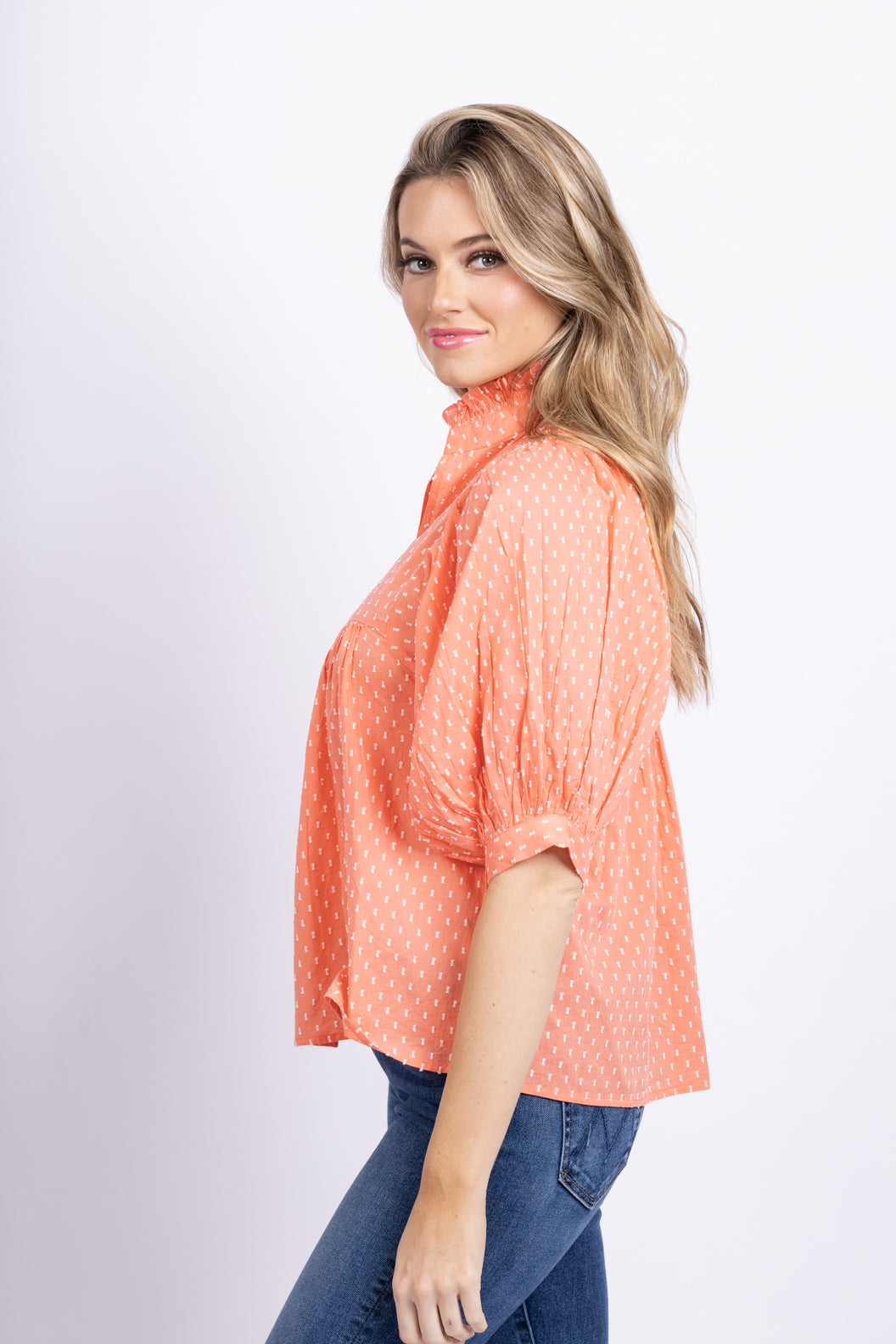sheller シェリエ　airy dot flare tops airy dot flare tops – shéller / シェリエ