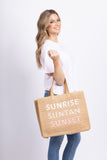 btb Sunrise/Sunset Tote in Sand Coral