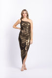 Nicole Bakti Dress 7187 in Gold