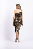 Nicole Bakti Dress 7187 in Gold