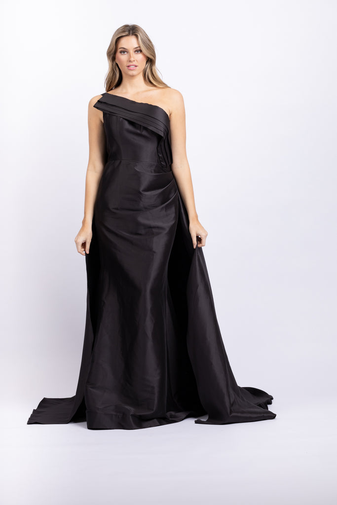 Jovani 09203A Elegant One Shoulder Evening Gown in Black – CoatTails