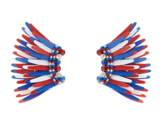 Mignonne Gavigan Mini Madeline Earrings in Blue and Red