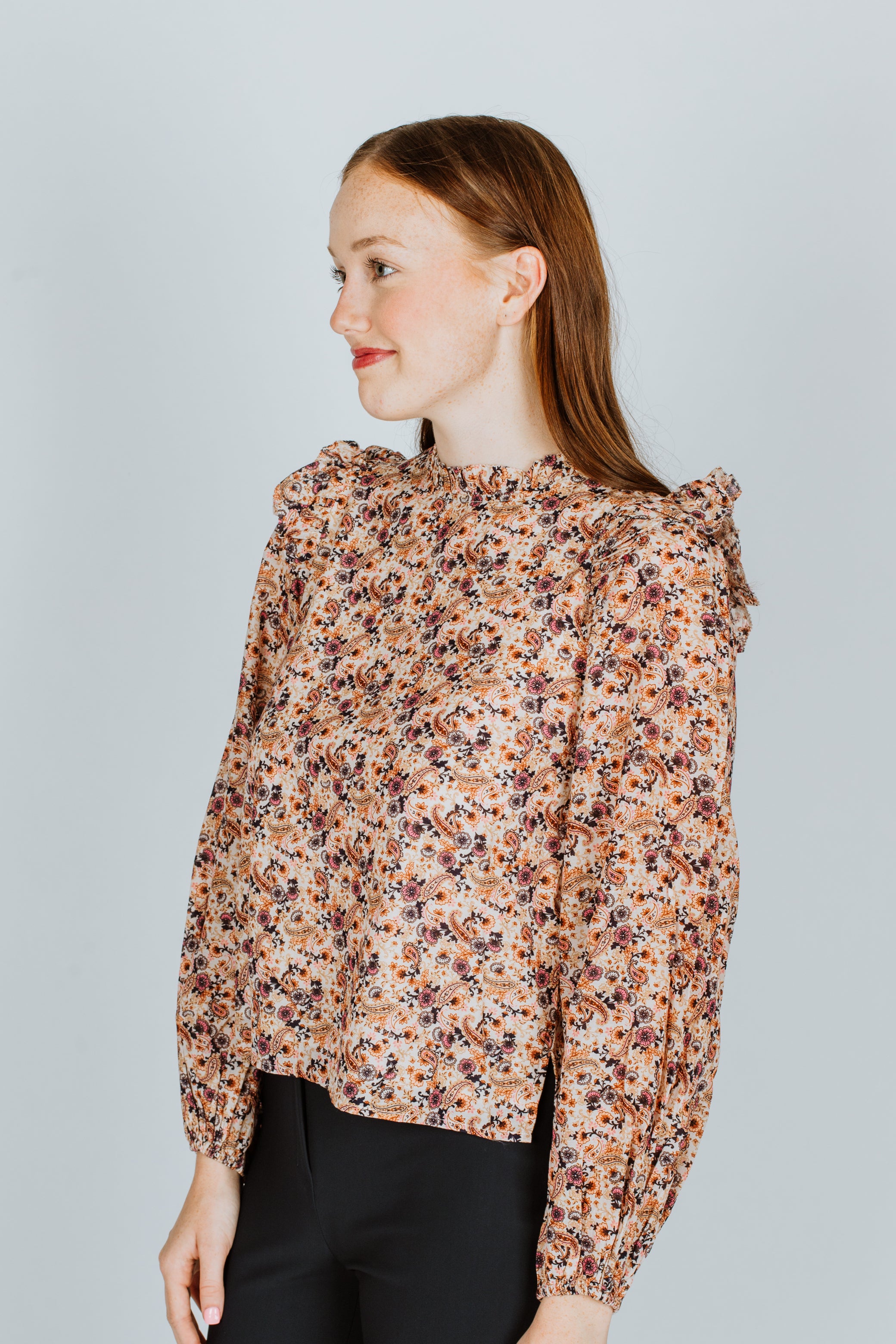 Cami NYC Georgine Top Autumn Paisley CoatTails