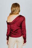 Simkhai Alice Classic Wovens One Shoulder Top Mulberry