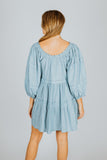 The Great The Short Nightingale Dress Light Chambray
