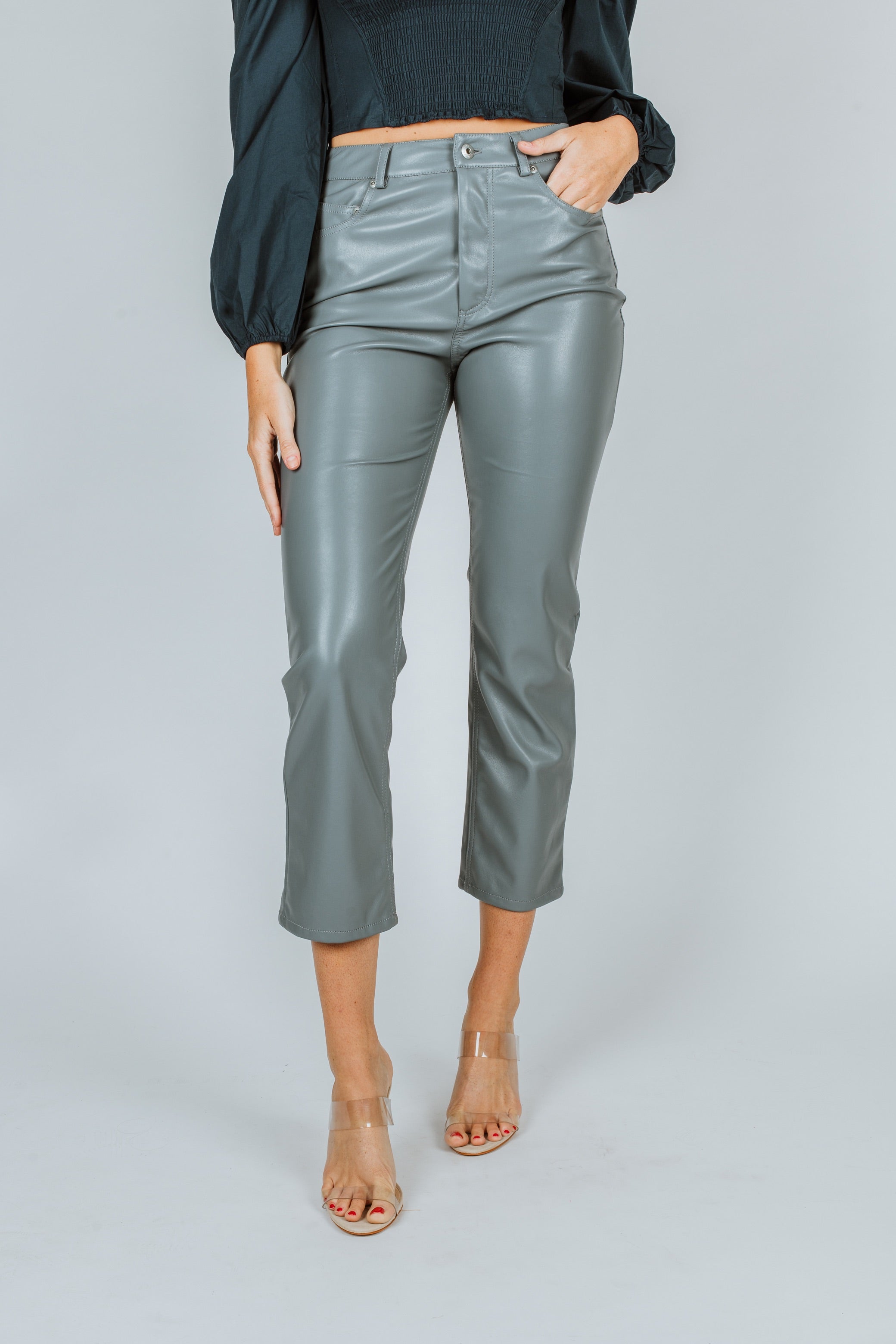 Simkhai River Eco Stretch Vegan Leather Blue