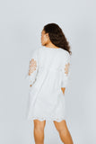 Caballero Raine White Embroidered Dress