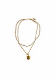 Mignonne Gavigan Elba Double Strand Necklace in White Gold