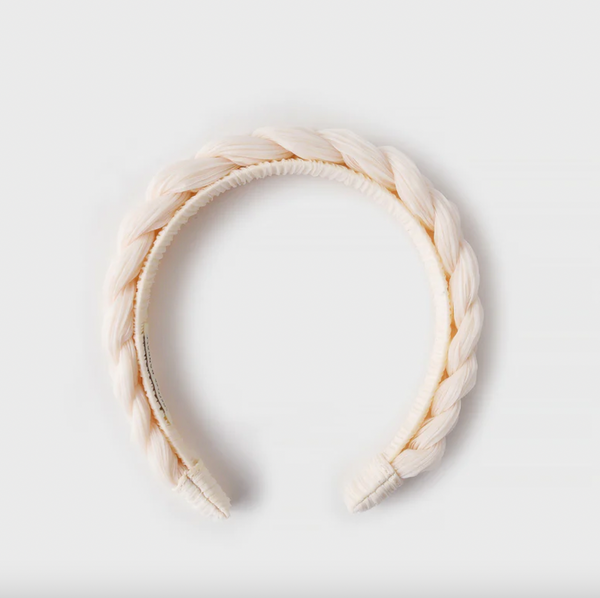Loeffler Randall Lilac Pearl Braided Headband